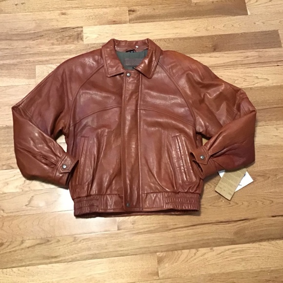 ❗️VINTAGE LEATHER SUPER SOFT BOMBER - Picture 4 of 15